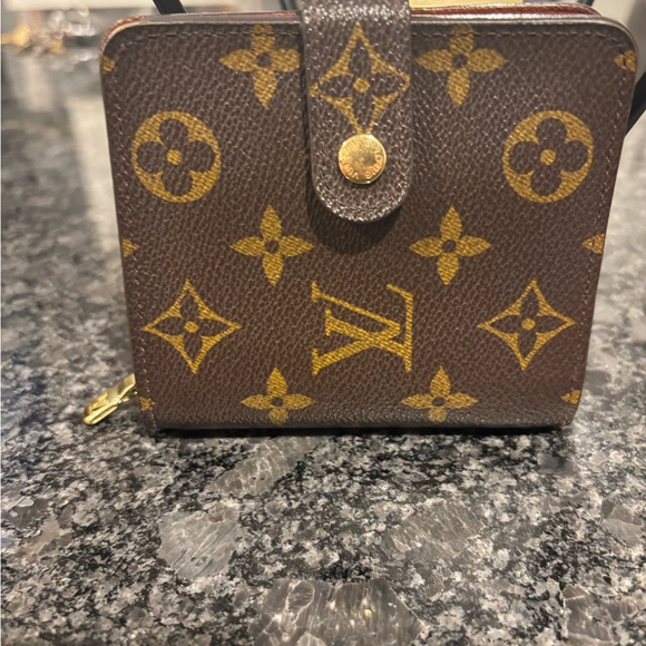 Louis Vuitton Brown and Gold Monogram Wallet